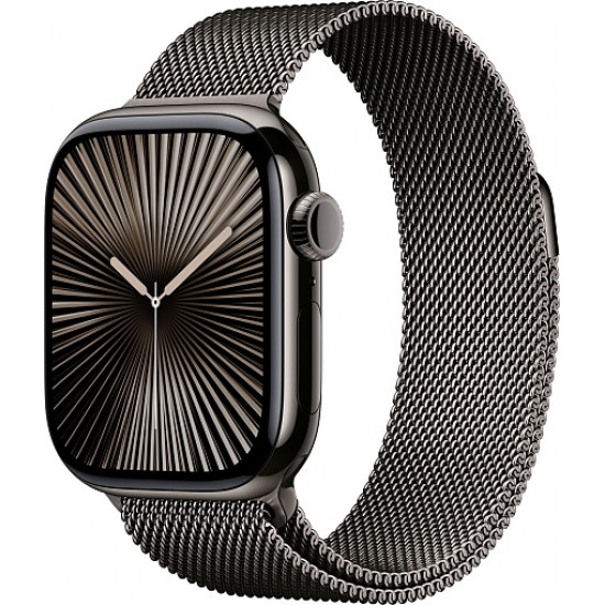 Часы Apple Watch Series 10 46mm Slate Titanium Case With Black Sport Band M/L