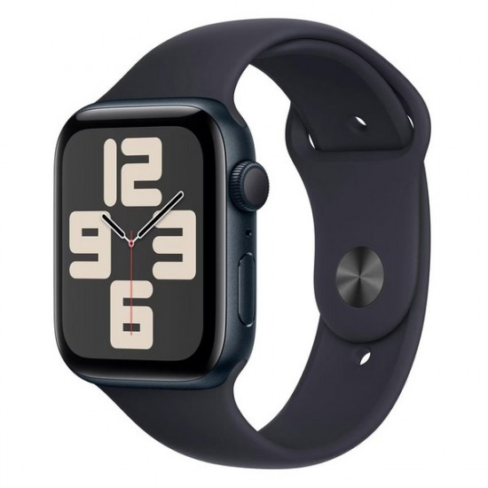 Часы Apple Watch Series SE 2022 44mm Aluminium Case GPS, Black Sport Band M/L