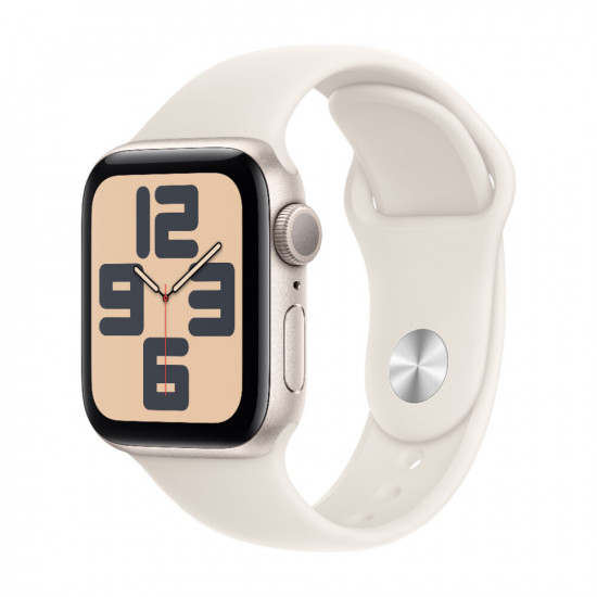 Часы Apple Watch Series SE 2024 40mm Aluminium Case, Starlight Sport Band S/M