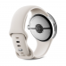 Google Pixel Watch 3, 45mm, Wi-Fi, Polished Silver With Porcelain Band