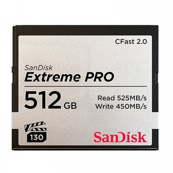 Карта памяти SanDisk 512GB Extreme PRO CFast 2.0 Memory Card (SDCFSP-512G-G46D)