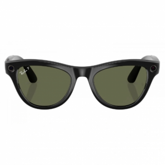 Умные очки Ray-Ban Wayfarer, Shiny Black/G-15 Green (150-50) gen 2