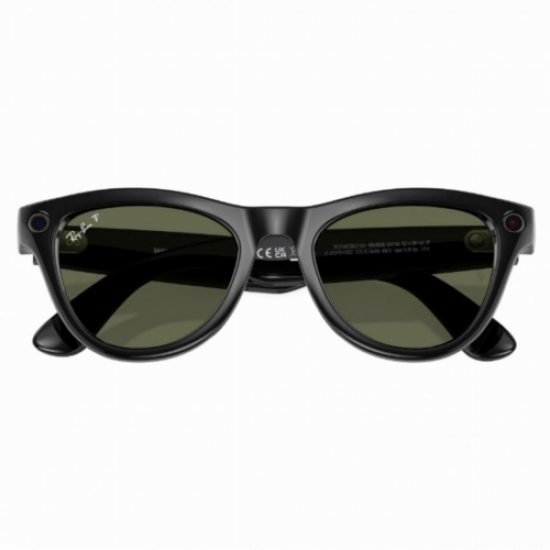 Умные очки Ray-Ban Wayfarer, Shiny Black/G-15 Green (155-53) gen 2